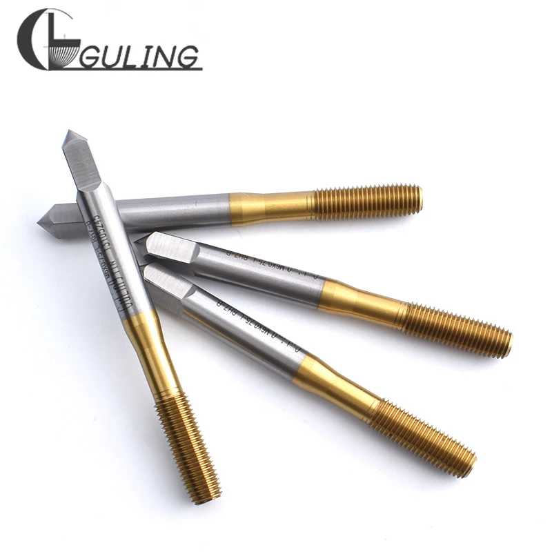 GULING HSSE-M35 левая рука с Оловянным профилирующим краном M4 M5 M6 M8 M10 X0.5L X0.75L X1L метрический станок винтовые краны с мелкой резьбой
