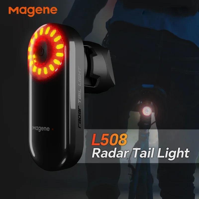 Magene Bicycle Lights Bluetooth ANT+ Rear Taillights Ultralight 65g Smart Braking Sensing Bike Light IPX7 Waterproof Accessories