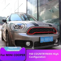 For MINI Cooper S Countryman F60 Car Accessories Front Grill Decoration Frame Grille Decorative Cover Country Man Exterior Trim