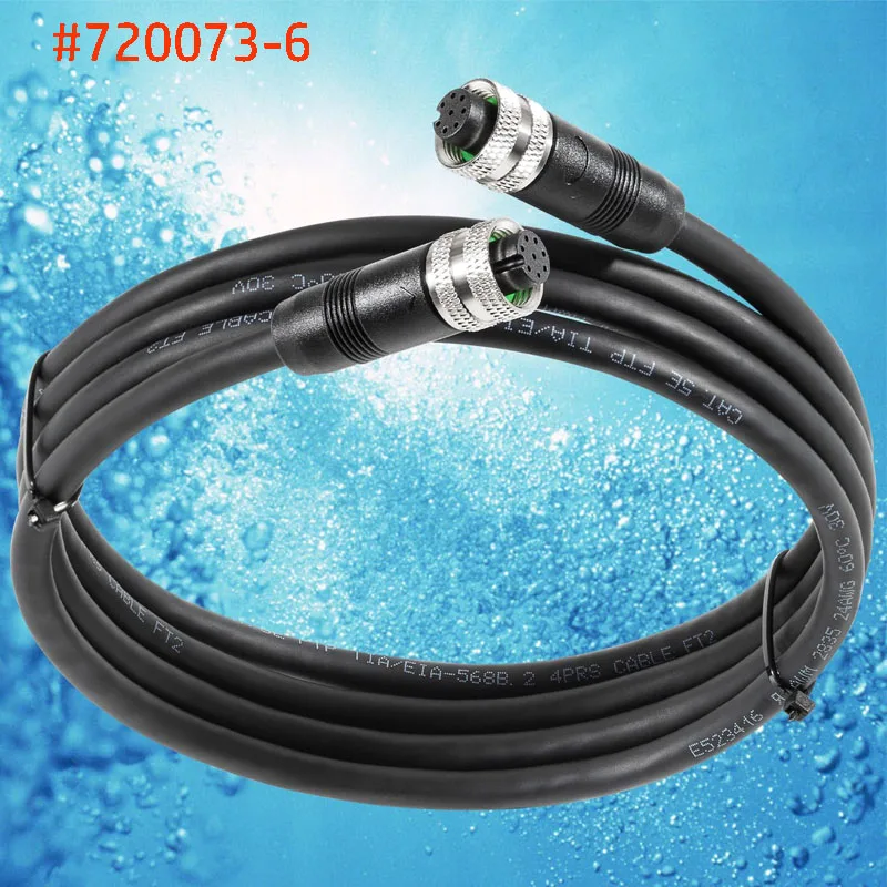 

Humminbird 720073-6 Boat Ethernet Cable 5 Feet, Fit All Helix 15, Helix 12, Helix 10, Helix 9 Etc, All Apex Solix Onix Models