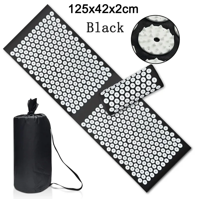 

Large Size 125cm Acupressure Cushion Relieve Stress Back Pain Massage Acupuncture Mat Acupuntura Akupressurmatte Pillow Mat