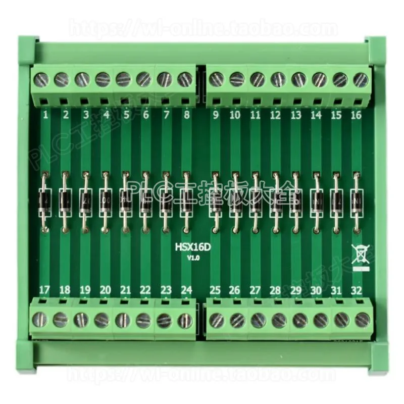 

16 channel diode board / matrix board / freewheeling board / rectifier / protection / independent diode