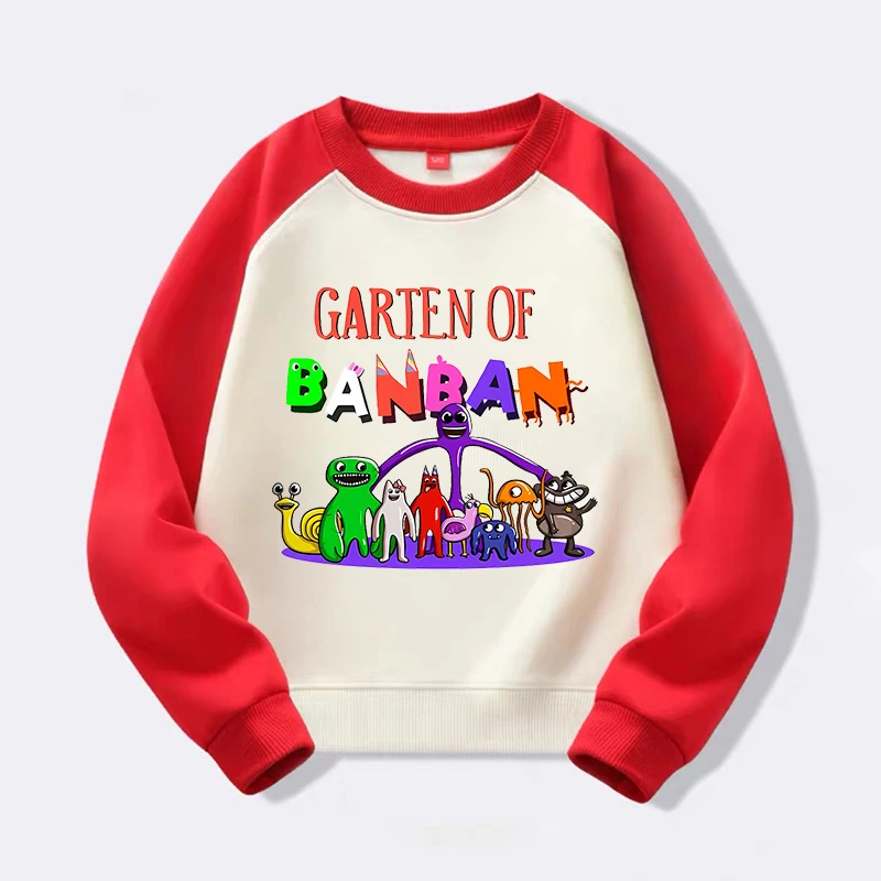 Garten Of BanBan Anime Sweatshirts Children High Quality Clothing Spring Boys Girls Crew Neck Tops Kids Casual Sportswear Gift