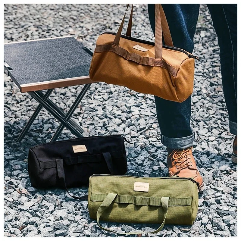 Outdoor Picnic Camping Bag Portable Pouch Larg Capacity Tableware Handbag for Travel Supplies Folding Camping Tool box