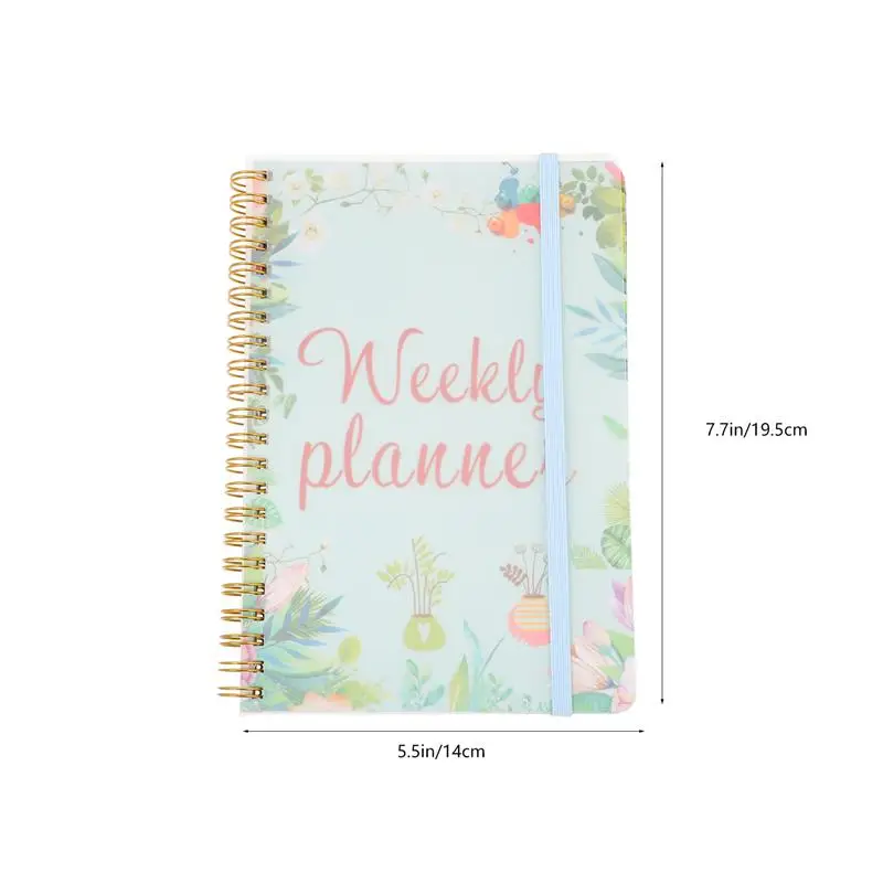 Schedule Agenda Planner Daily Paper Notepad Spiral Student Pocket Calendar Notebooks Daily Schedules Spiral Goals Journal