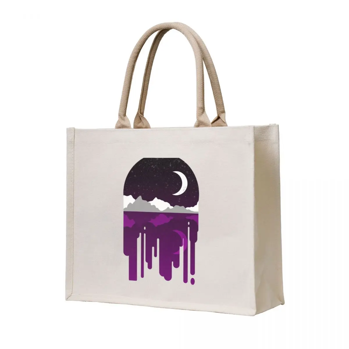 

Subtle Ace Drip Landscape Tote Bag Women's tote bag Canvas shoulder bag eco folding women