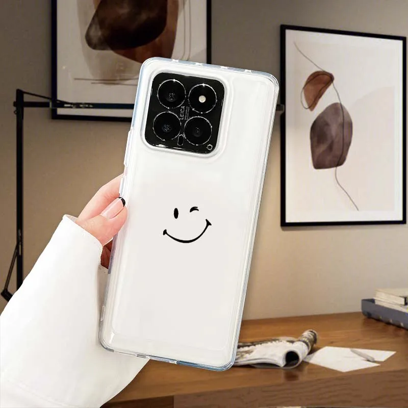 

Cute Expression Popular Art Phone Case For Xiaomi 17 15 14T 13T 13 12T 12 12S 11T 11 11i 10 10T Ultra Pro Lite Translucent