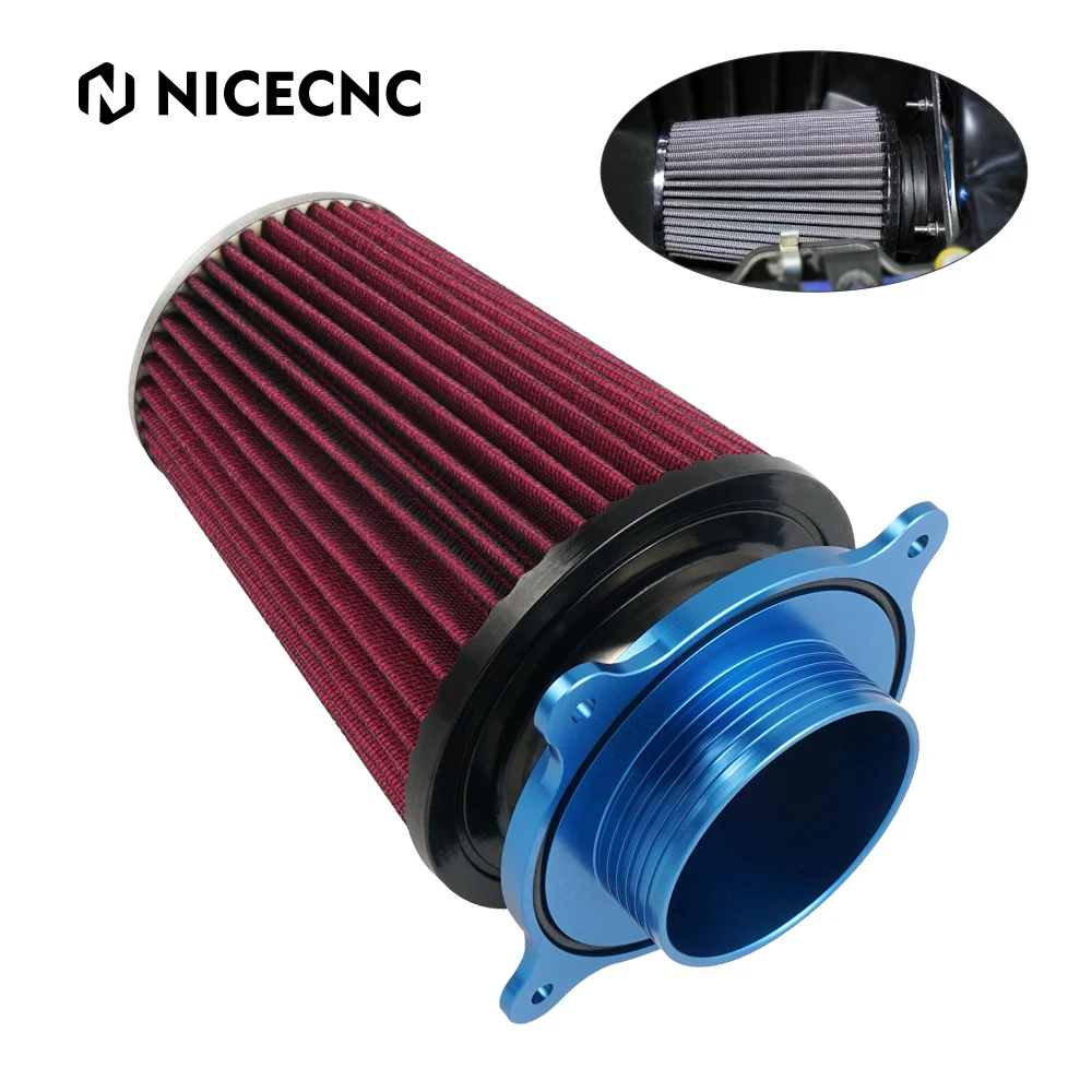 NICECNC ATV Air Filter Intake Kit Interface For RAPTOR 700 2006-2011 2013-2022 700R 2012 2016-2022 YFM GYTR SPECIAL EDITION II