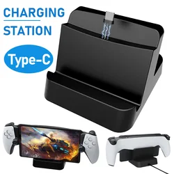 For PS Portal Charging Dock Streaming Handheld Type-C Charging Stand Game Console Charger Station for Sony PlayStation 5 Portal