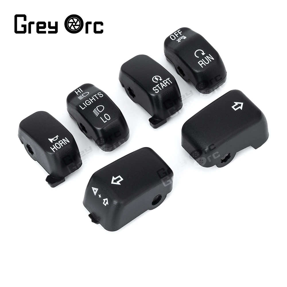 

Motorcycle 6 Pcs Switch Cap Buttons For Harley VRSC 2008-2018 2009 2010 2011 Sportster Road King Handlebar Switch Housings Cover