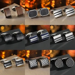New Cufflinks For Mens Square Round Business Man Shirt Cufflinks Wedding Guests Gifts Best Gift For Husband Jewelry