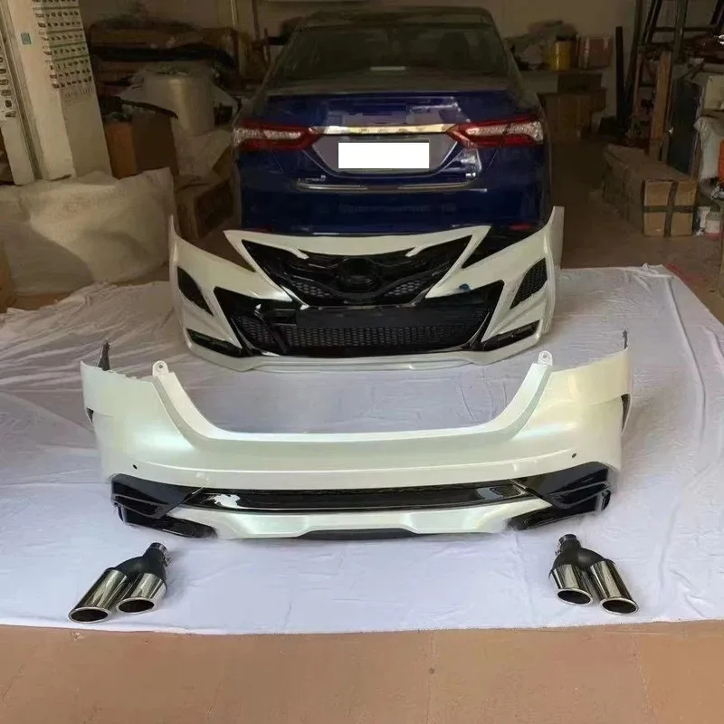 

Car Accessories MaictopFacelift Front Rear Bumper Grille Bodykit 2018-2020 Modified to Kahn Body Kits Auto Parts / for Camry 70