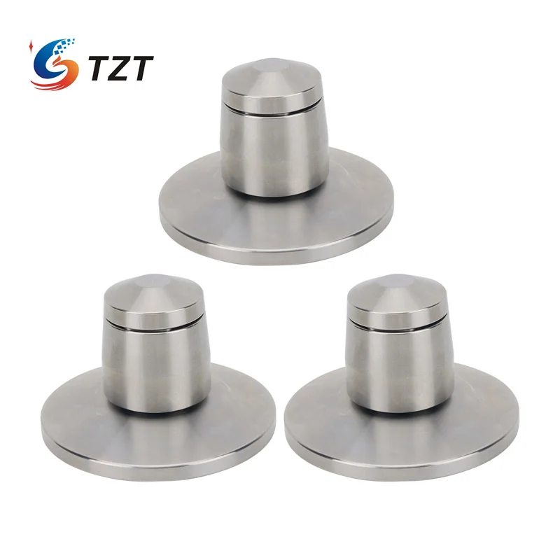 TZT 3PCS/4PCS Speaker Spikes Feet Speaker Isolation Spikes (without/with Base) Shock Absorption for Speakers