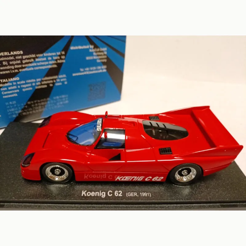 Autocult 1/43 Porsche Koenig 962 C62 GER 1991 Sports Car Model Adult Souvenir Classic Static Display Collectible Toy Gift