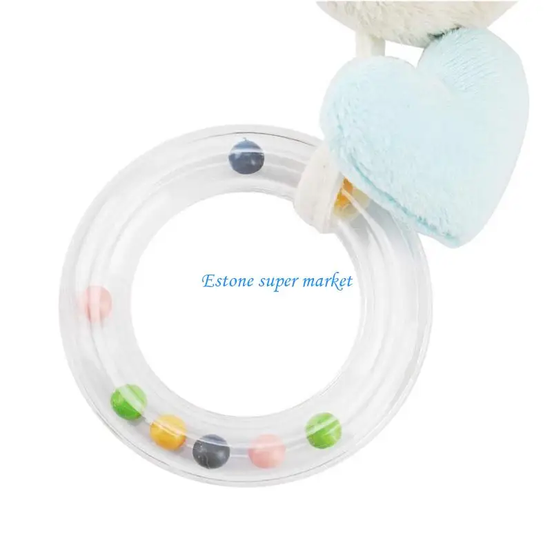 

090B Cartoon Plush Ratte Baby Spiraled Activity Toy For Crib Stroller And Travel Fun