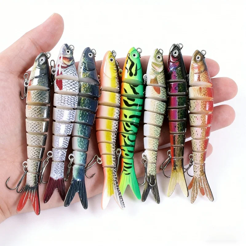 Köder-Köder, mehrteiliger Fisch, sinkend, langer Wurf, 10 cm, 11,4 g, 10 Farben, bionischer Köder, Angelausrüstung, harter Köder, spezielles gefälschtes Köder-Set