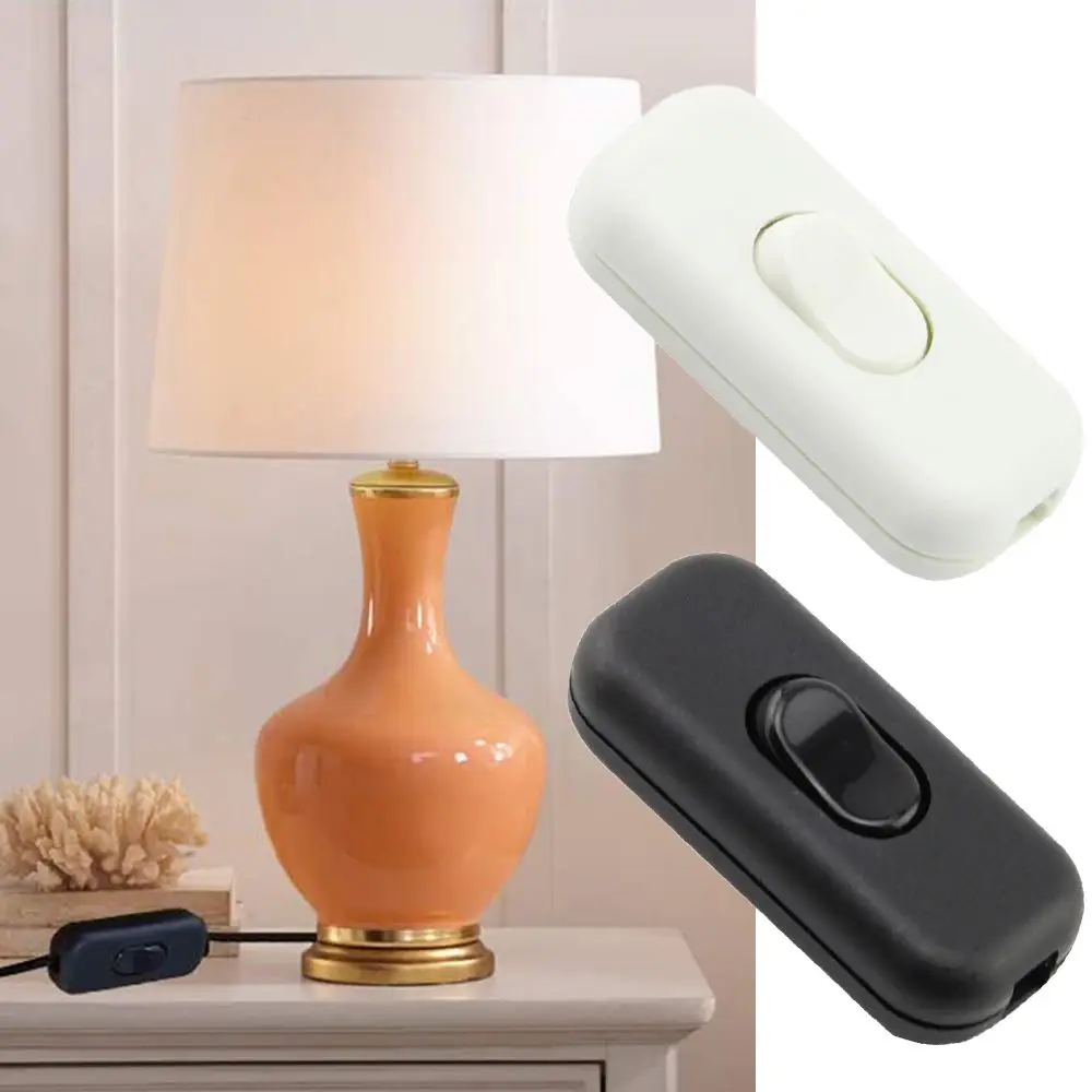 

Безопасный шнур Кабель ВКЛ/ВЫКЛ Кулисные переключатели Тумблеры переменного тока 250 В 6 А Выключатели ламп