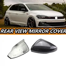 Replacement Car Side Wing Rear View Mirror Cover For Volkswagen VW Polo Mk6 AW GTI 2018-2021 Car Caps Shell Trim