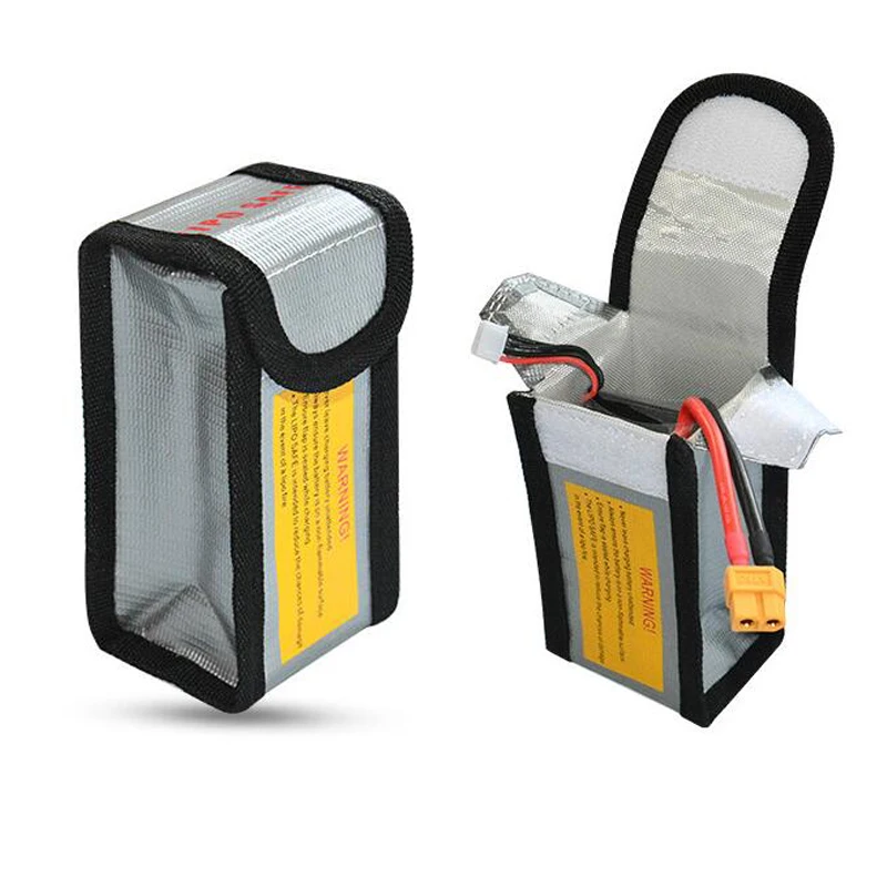 High Quality Fireproof & Waterproof Explosion-proof RC LiPo Battery Safety Bag Safe Guard Charge Sack 90*64*50MM