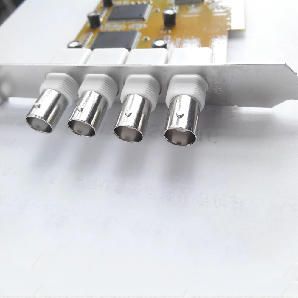 VC4000E Video Capture Card PCIE DVR Card 4 Channel Digital Realtime Monitoring Hard Disk Recording Win 7 PAL NTSC