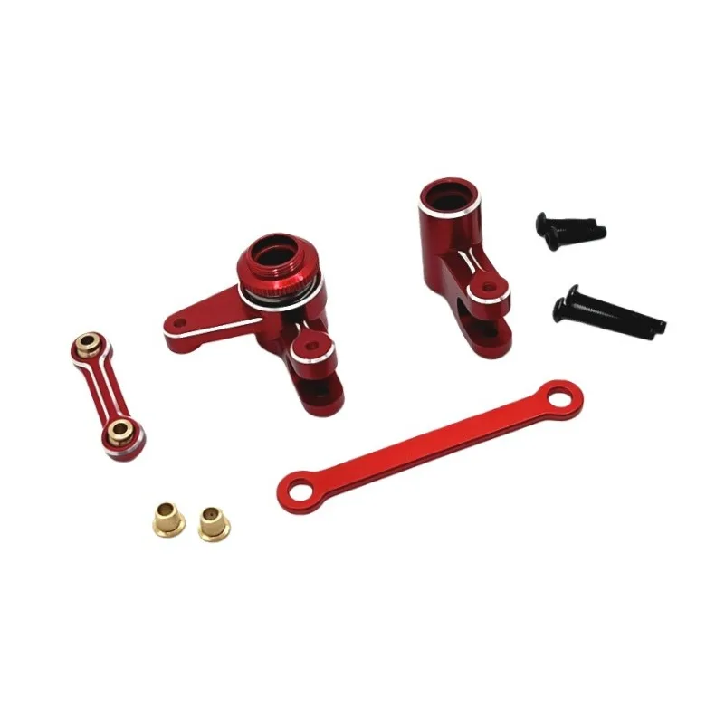 Fit for MJX 1/10 10210 10208V2 RC Car Modified Metal Steering Unit Replacement Parts