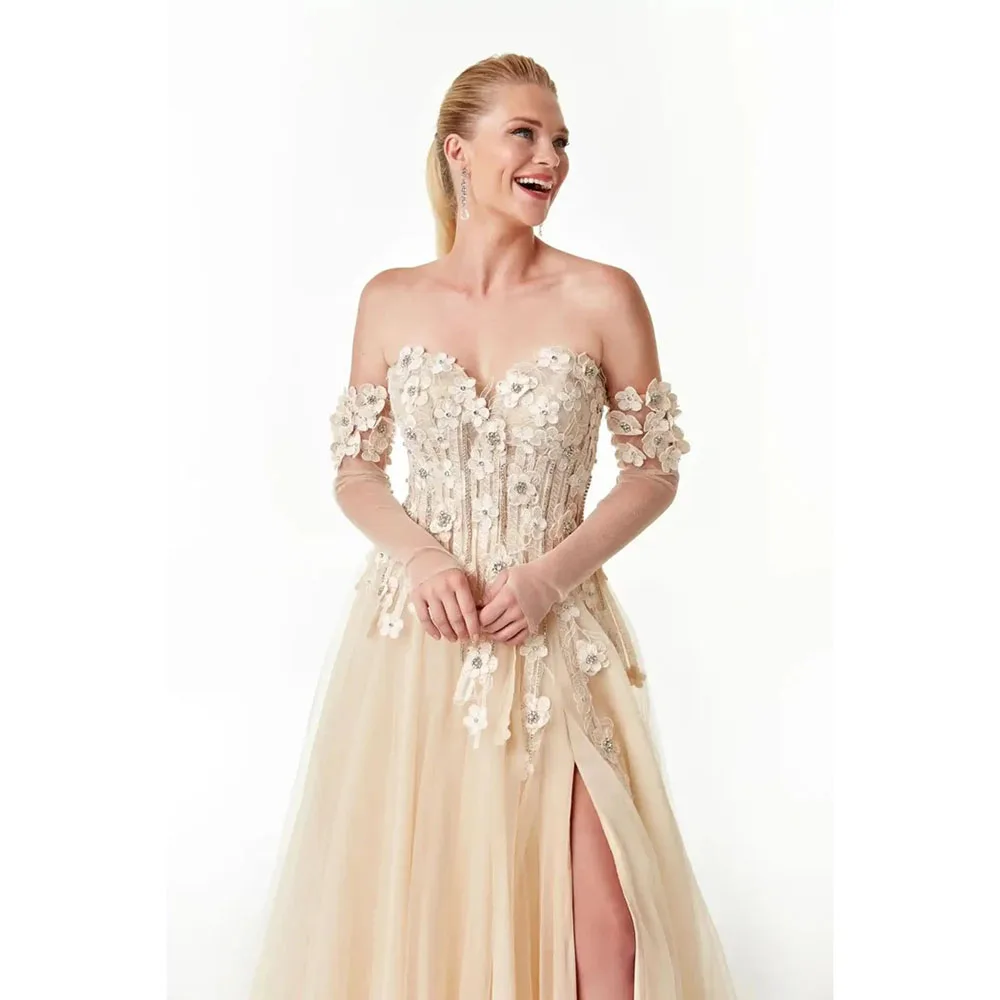 Maßgeschneiderte Chiffon-Abendkleider, elegante formelle Anlässe, trägerlose Ballkleider, bodenlange Kristall-Abschlussballkleider