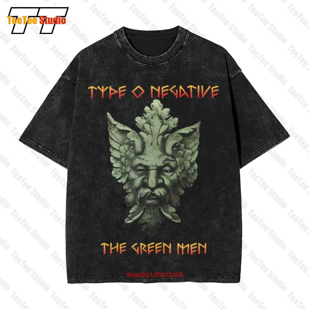 

Винтажная футболка большого размера Type O Negative, новый большой зеленый мужской дизайн FTI5