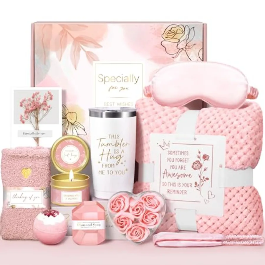 Regalos para el Día de la Madre, para Mamá, Esposa, Abuela, Regalos de Autocuidado, Cestas de Regalo para Recuperación, Cesta de Spa Relajante para el Día de la Madre