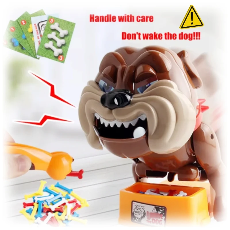 Jogos engraçados para pais e filhos, cuidado com o cachorro, não despertar, brinquedos para cães, jogos de tabuleiro engraçados para cães de estimação, brinquedos complicados, cães má, ossos
