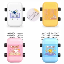 2 in 1 Addition and Subtraction Teaching Stamps for Kids Double-Head Roller Digital Teaching Stamp Within 100 Teaching Math