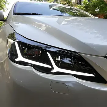 Pro Toyota REIZ MARK X 2010-2012 LED přední světla do auta, vylepšená montáž, dvojitý projektorový objektiv, výprodej, příslušenství pro autosvětla 8 nejlepší prodej LED světlomety pro Toyota Mark X - №3