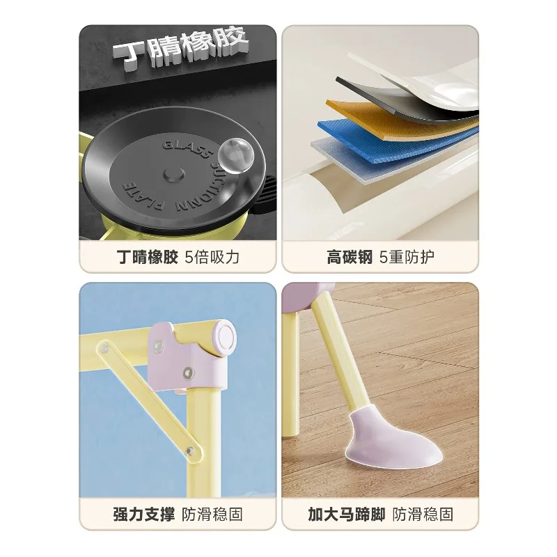 Clothes drying rack balcony simple floor folding clothes drying rod household multi-functional telescopic quilt drying artifact