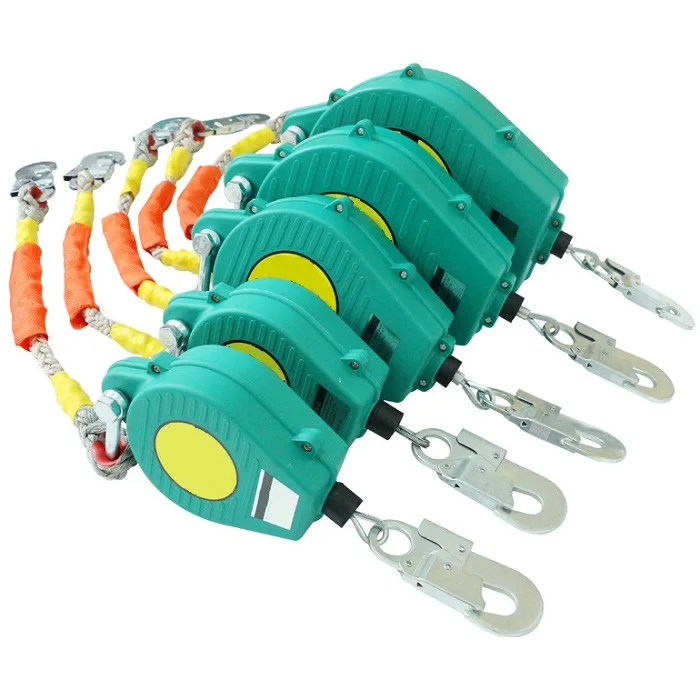 150kg 300kg Heavy Duty Retractable Safety Fall Arrester Security & Protection Product 5m 10m 15m 20m 30m 40m 50m