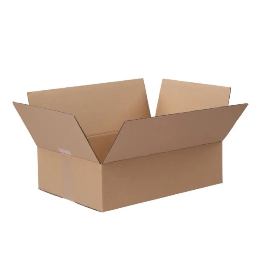 

50pcs 14 x 10 x 4 35.6cm x 25.4cm x 10.2cm thick 3mm corrugated cardboard box in kraft paper color
