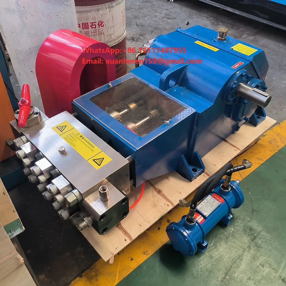 New 1000bar 30-100LPM Reliable Heavy Duty Triplex Electric Industrial Cleaning Water Jet Ultra High Pressure Pump