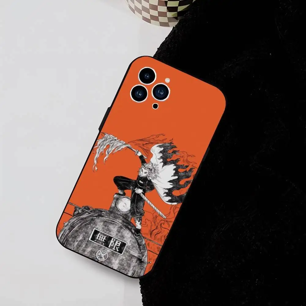 Kyojuro Rengoku Capa de telefone de silicone macio para iPhone 17 Air 16 15 14 13 12 11 Plus Pro Max Plus