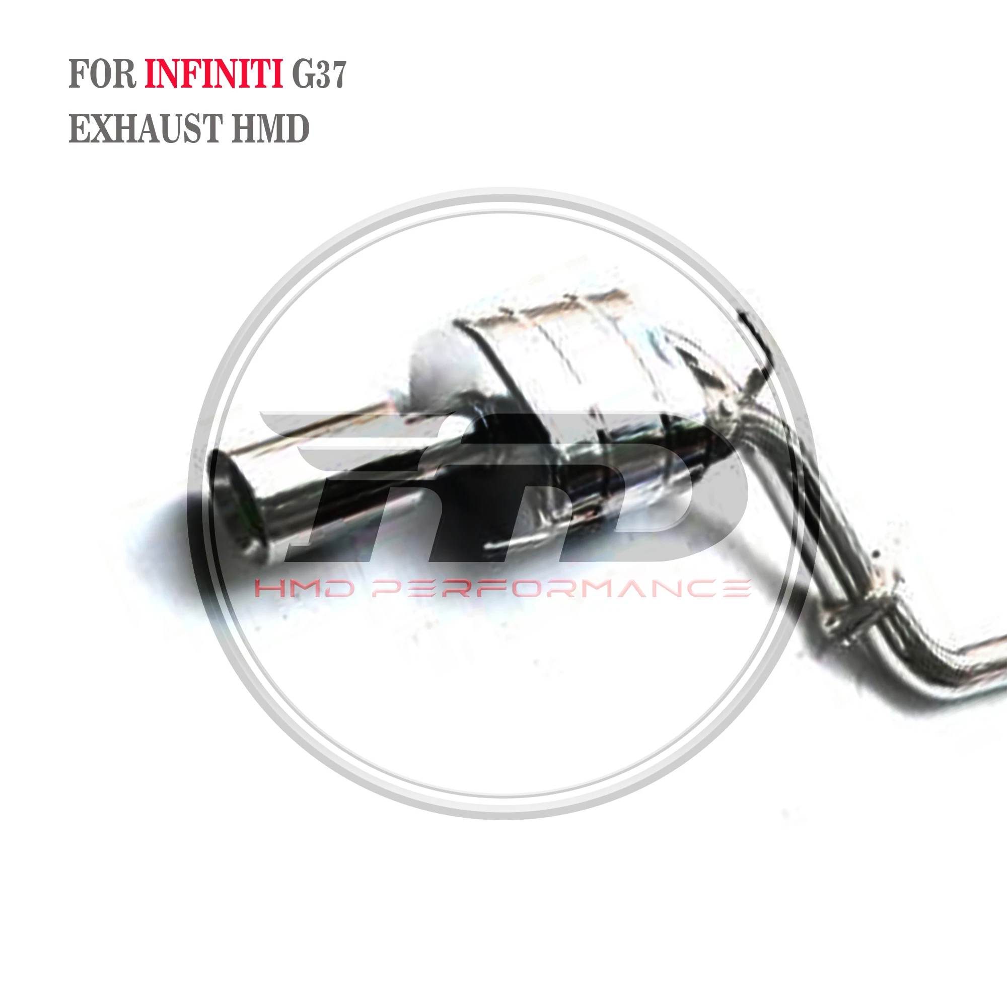 عادم Catback لإنفينيتي G37 SS304 مع أطراف كاتم صوت الصمام تركيب غير مدمر HMD