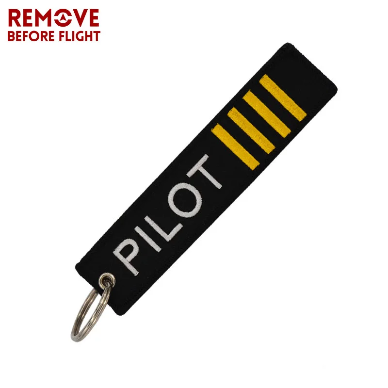 1 PC Engineer Pilot Four Bars Keychain for Motorcycle Key Chain for Men Gifts and Cars Key Tag Embroidery Key Fashion Jewelry image 6