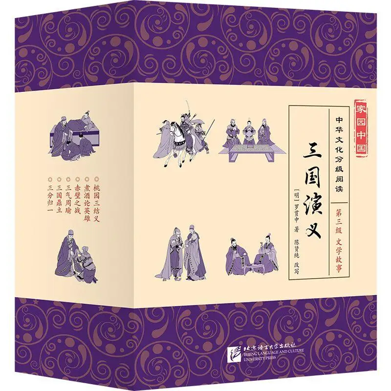 

Homeland China: Chinese Culture Graded Reading (Level 3) Romance of the Three Kingdoms (6 volumes)