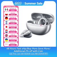 QCY Crossky C30S Open Ear Wireless Earphones Hi-Res with LDAC Ear Clip Earbuds Bluetooth 6.0 Clip On OWS Sports Headphones 40Hrs