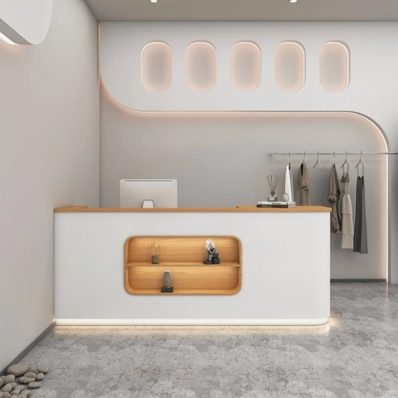 Creative design Shop counter checkout page Simple modern reception counter Beauty salon bancone negozio industrial furniture