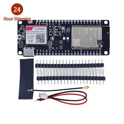 ワイヤレスモジュールとsim用カード,ttgo,通話,v1.4,esp32,simp800l,gsm,arduino用エプロンアンテナ