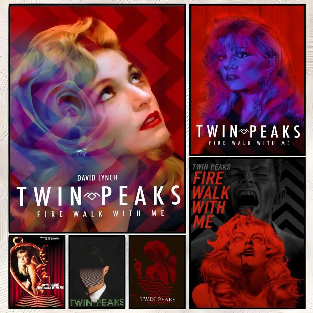 TV Series-Twin Peaks Poster Self-Stick HD PP paper Wall Art Poster, Waterproof Decor for Bedroom, Living Room and Home
