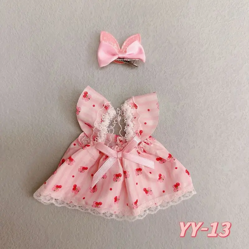 

For 20cm Nommi V1/V3 Vinyl Doll Clothes Outfits Kawaii Retro Polka Dot Dress Skirt Style Suit Replace Doll Skirt Accessorie Gift