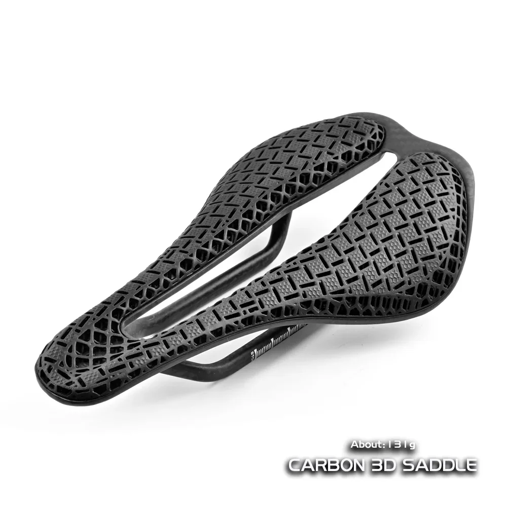 

GOLDIX T68 3D Printing Road bike Saddle Ultralight Carbon Fiber Base Plate and Track TPU Printing Obverse / EVA Leather Options