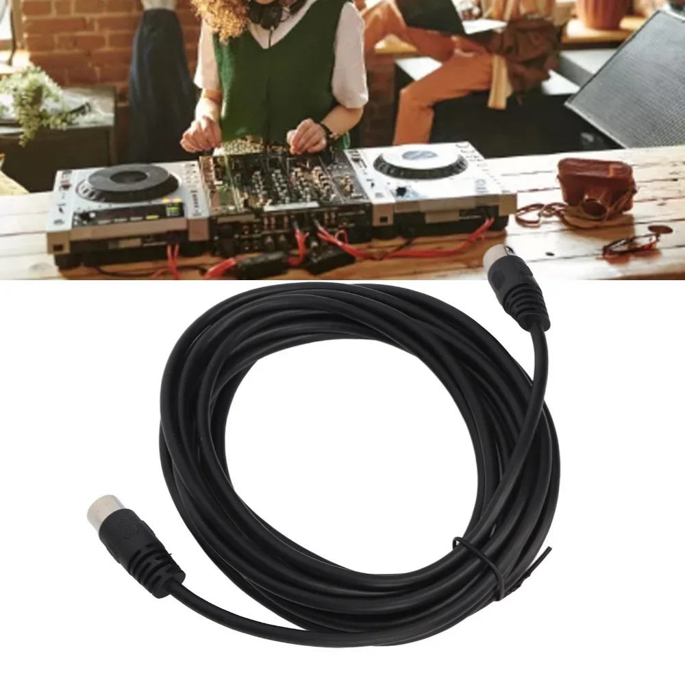 5m/16.4ft DIN 8Pin to DIN 8Pin Cable Plug and Play High Accuracy Signal Sound Adapter Cable 8Pin Extension Cable