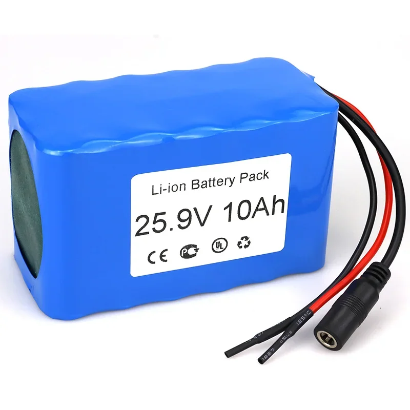 New Multiple Styles High Capacity Battery Pack 25.9V 10Ah/15Ah/20Ah Lithium ion Battery Pack for Wheelchair Electric Bicycle