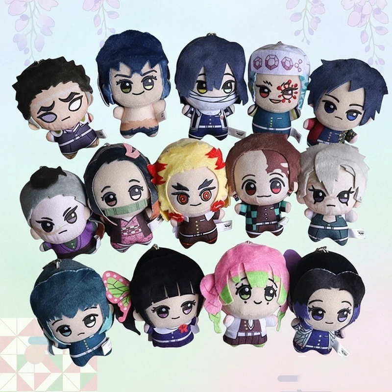 Muñeco de Peluche de 12 cm de Anime Demon Slayer: Kimetsu no Yaiba, Personajes como Tomioka Giyu, Kamado Tanjirou, Kamado Nezuko, Agatsuma Zenitsu y Shinazugawa Genya, Ideal para Regalo