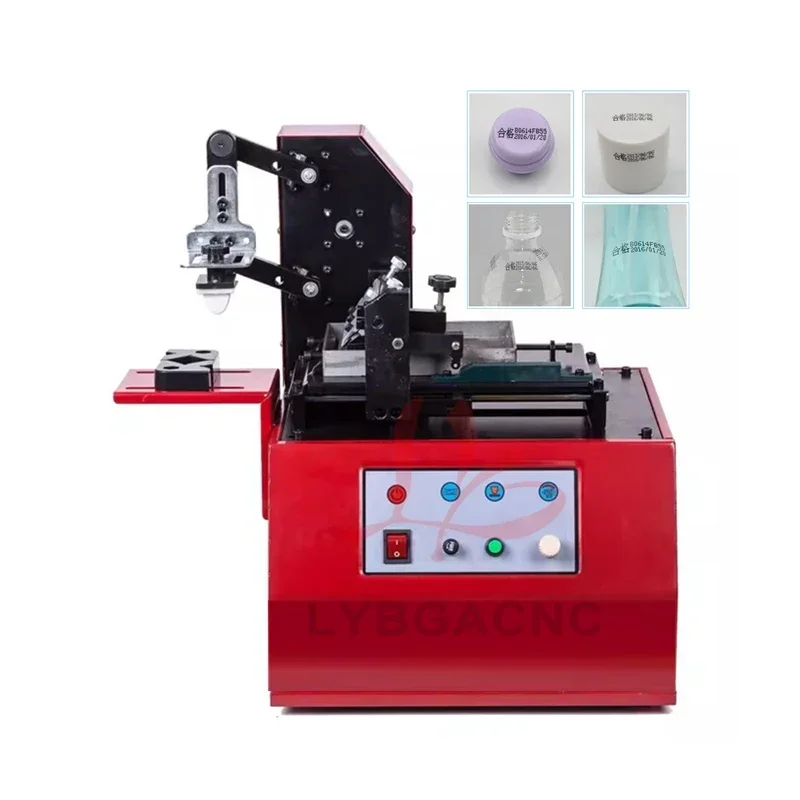 Mesin Cetak Pad Listrik Desktop LY 380 untuk Transfer Tinta Bulat, Daya 100W, Tipe Wadah Minyak Opsional atau Tipe Scraper