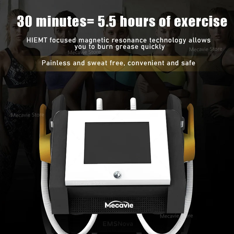 

‌ MECAVIE Neo 6500 Вт 200 Гц Профессиональный формирователь тела EMS Стимулятор мышц RF Машина для похудения с 2 ручками ‌